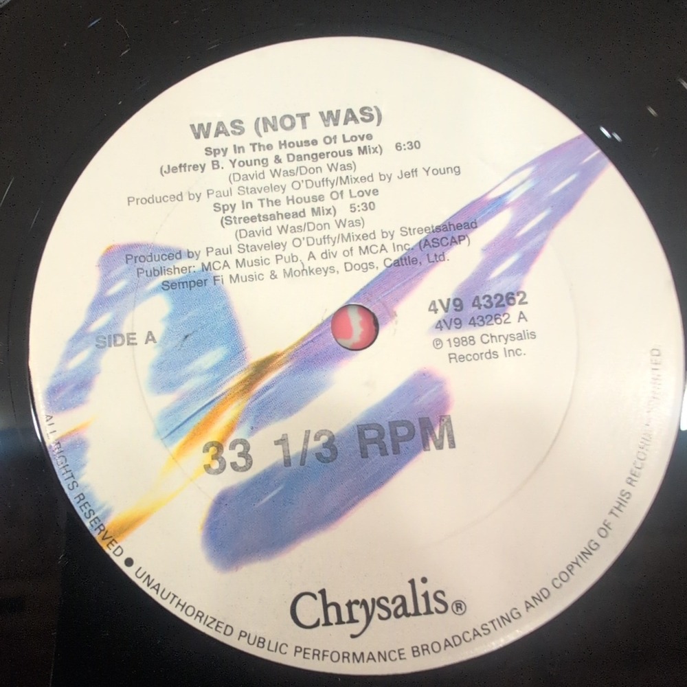 Was Not Was Spy In The House Of Love 12 inch Vinyl Single 1988 Chrysalis 4V9 432 - Picture 4 of 6